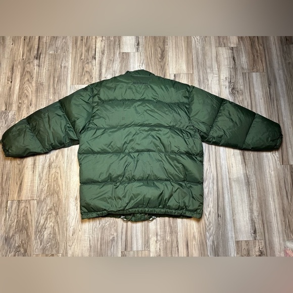 Abercrombie & Fitch Durable Warmth Down Puffer Coat Jacket Size Large Green EUC! - Picture 2 of 7